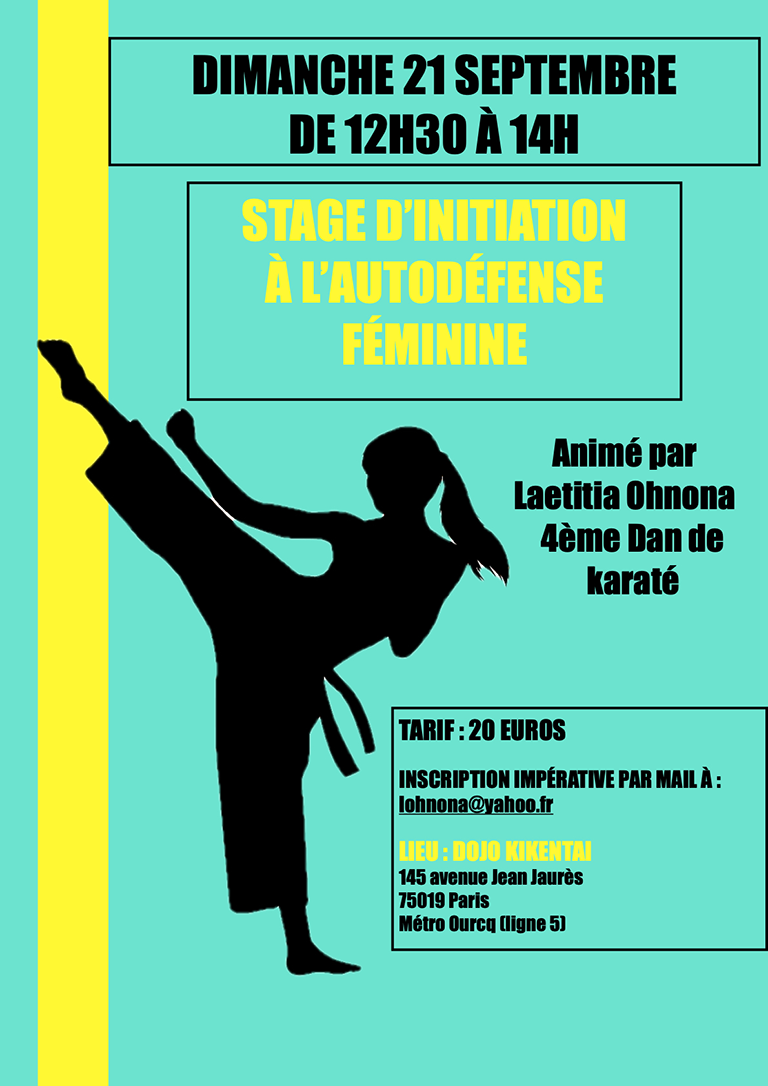 Auto Défense Féminine le dimanche 21 septembre 2025