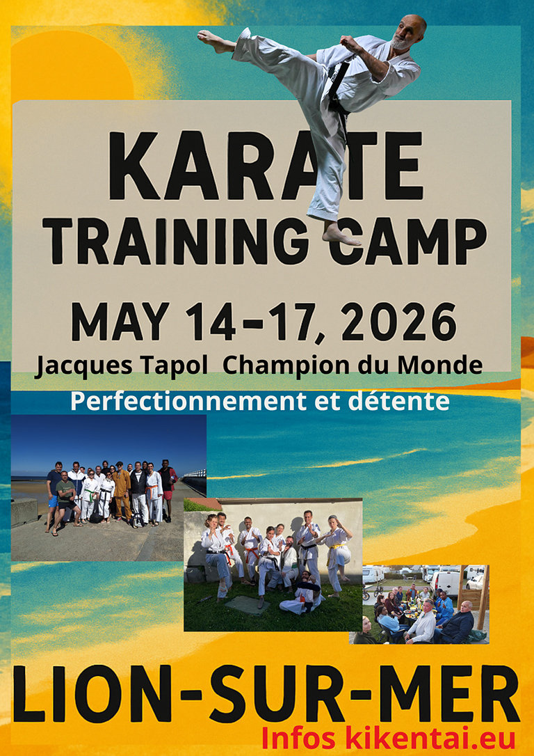 Karaté training camp du 14 au 17 mai 2026